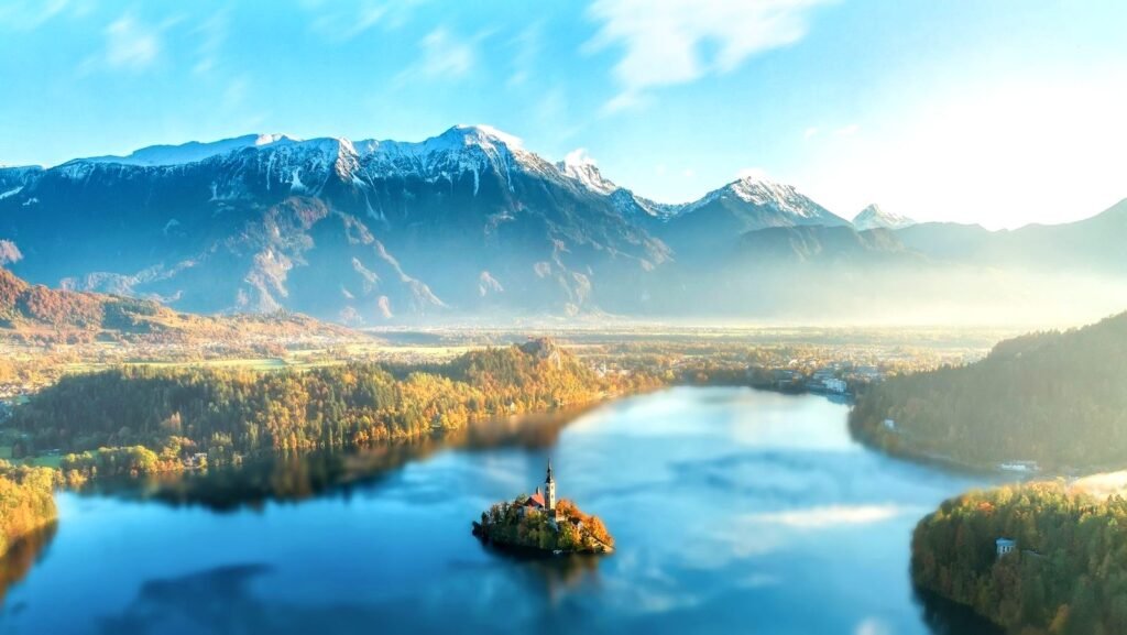 Lake Bled with the island church